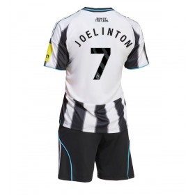Newcastle United Joelinton #7 Hemmakläder Barn 2025-26 Kortärmad (+ Korta byxor)